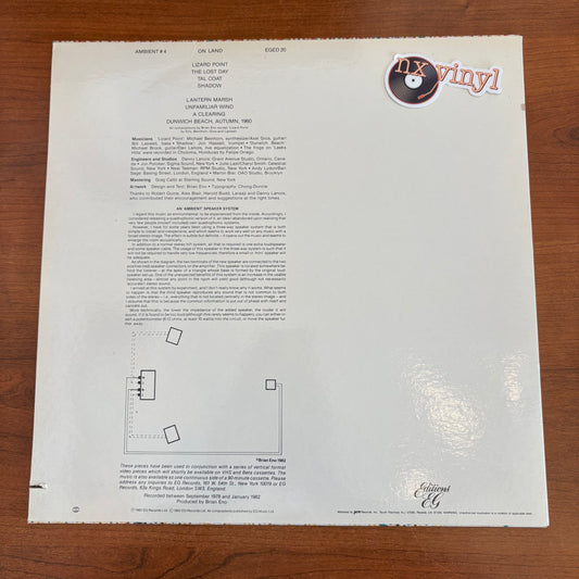 Brian Eno - Ambient 4 (On Land)