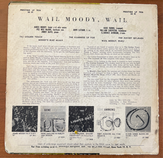 James Moody-Wail Moody Wail(Jazz)