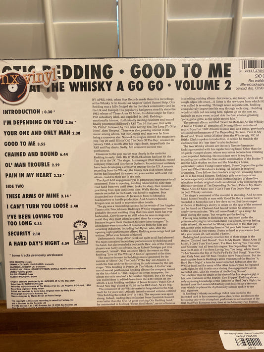 Otis Redding - Good To Me Live Whiskey A Go-Go Vol 2 (RB)