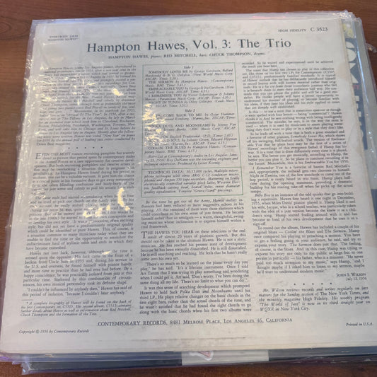 Everybody likes Hampton Hawed - Vol:3 The Trio