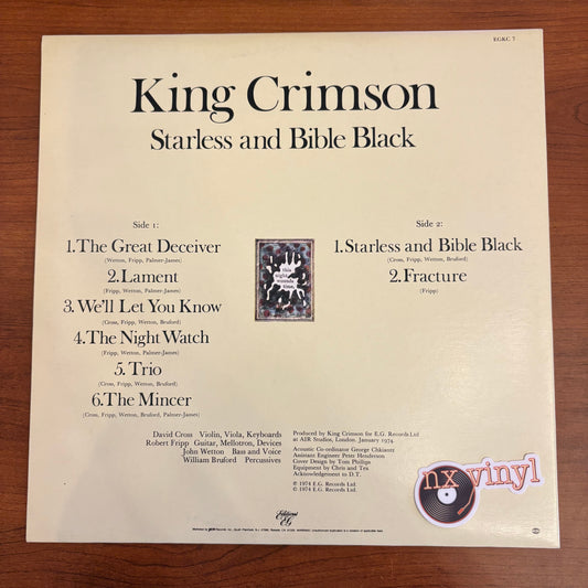 King Crimson - Starless and Bible Black