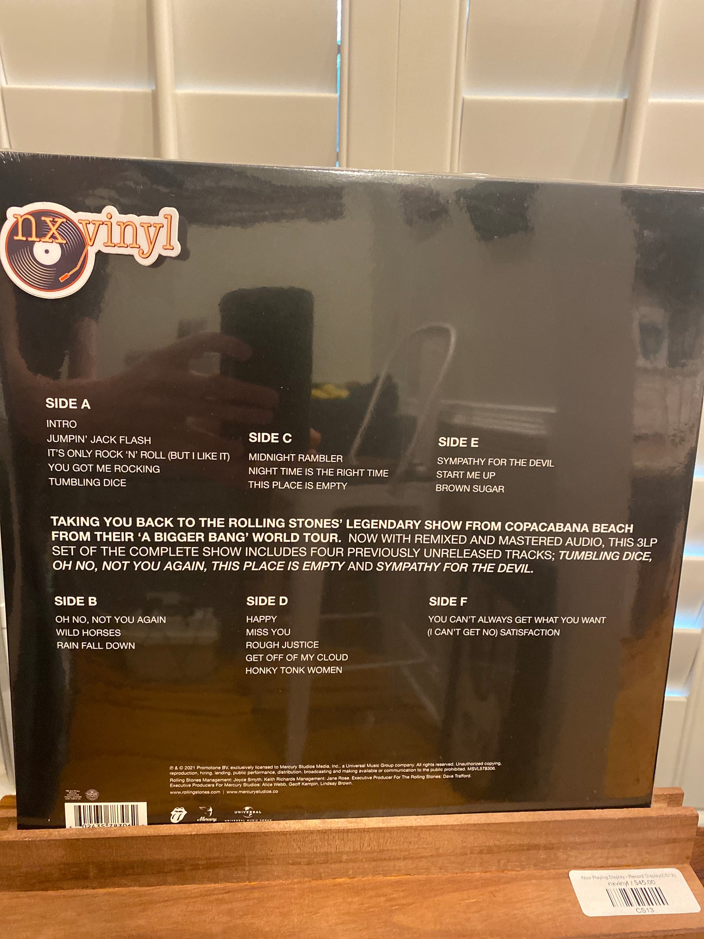 The Rolling Stones - A Bigger Bang Live on Copacabana (180G 3LP-GYB) (Rock)