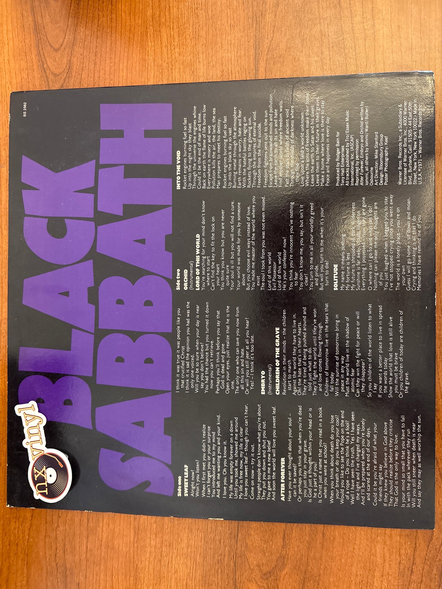 Black Sabbath - Master of Reality(Poster)(Hard Rock)