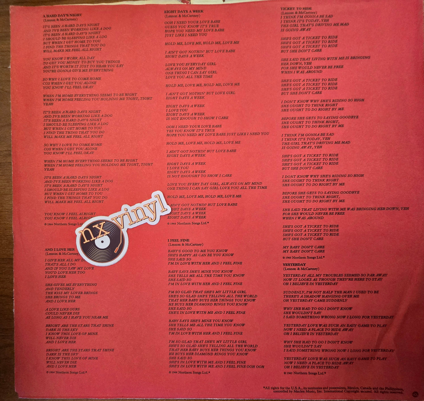 The Beatles - 1962-1966 (2LP)(Rock)