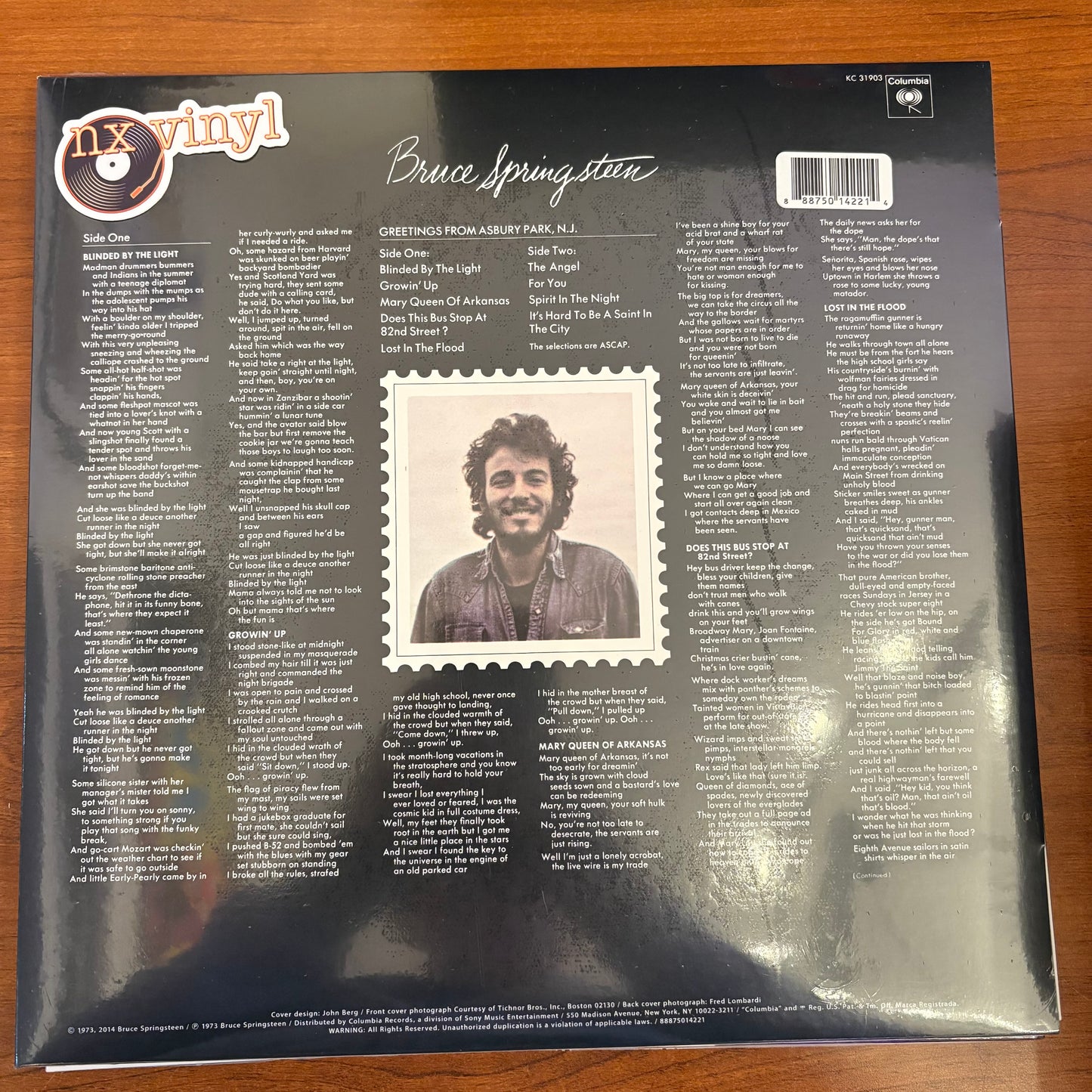 Bruce Springsteen -  Greetings From Asbury Park, N.J.