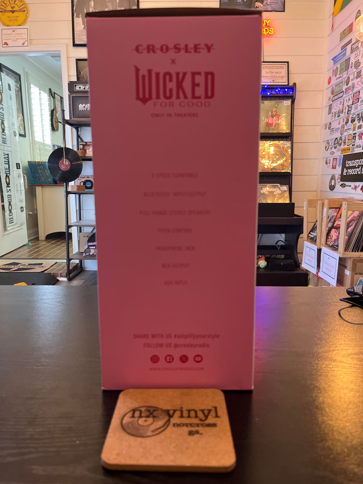 Wicked RSD Turntable CR8005F-PW Cruiser Plus - GLINDA PINK