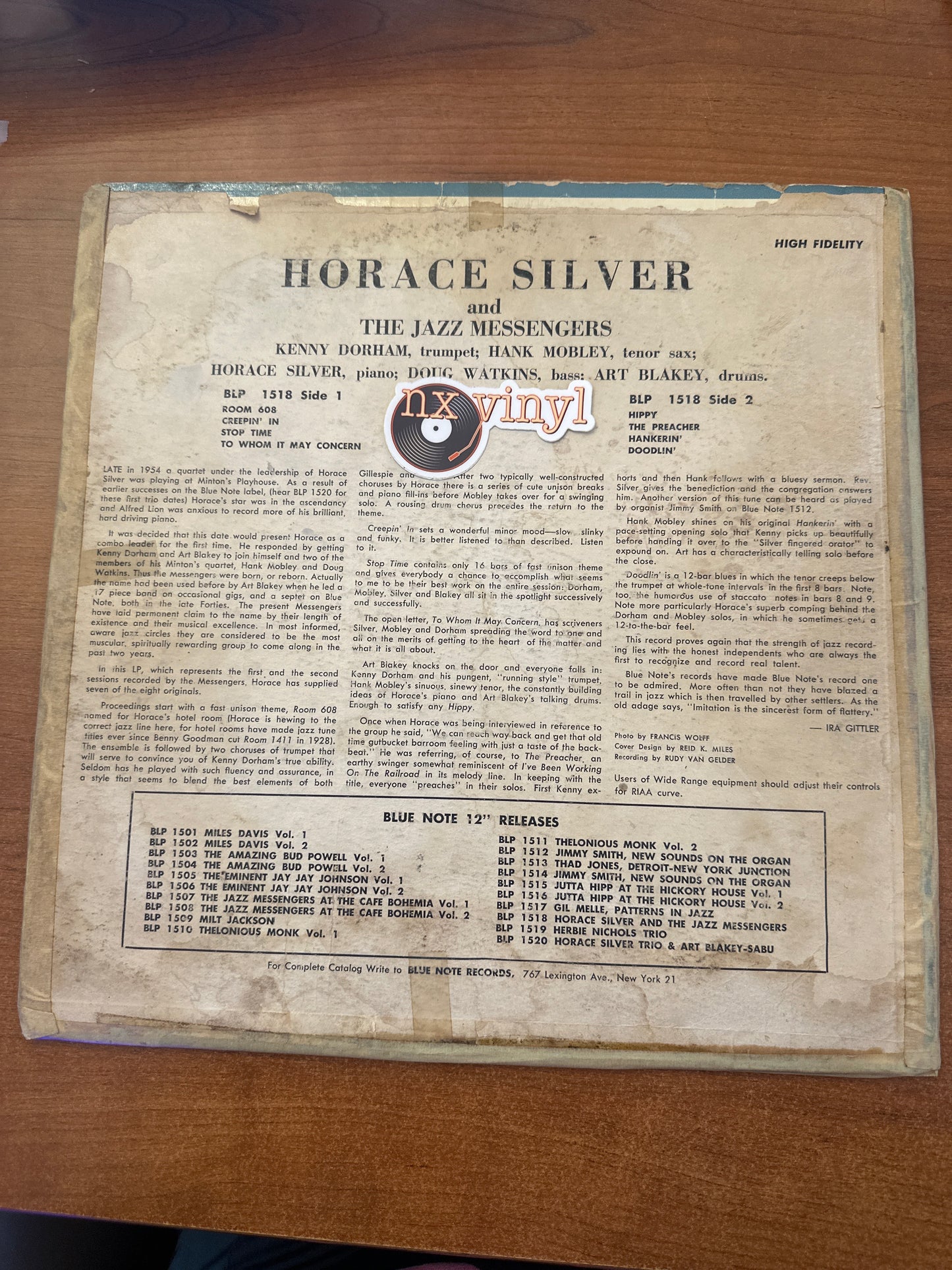 Horace Silver and The Jazz Messangers - Horace Silver
