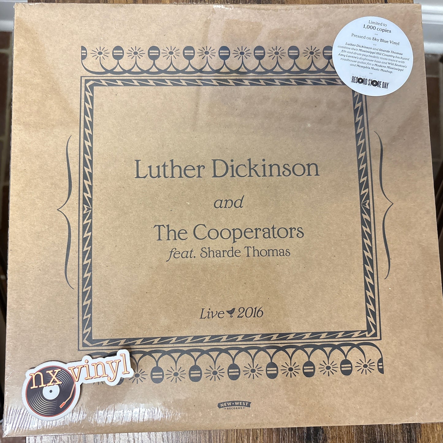 Luther Dickinson and The Cooperators-Live 2016 Bluesky vinyl(Rock BLues)