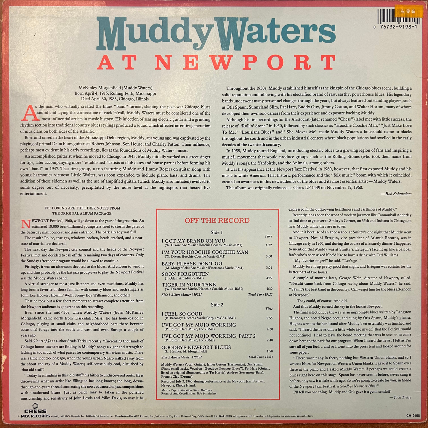 Muddy Waters - At Newport 1960