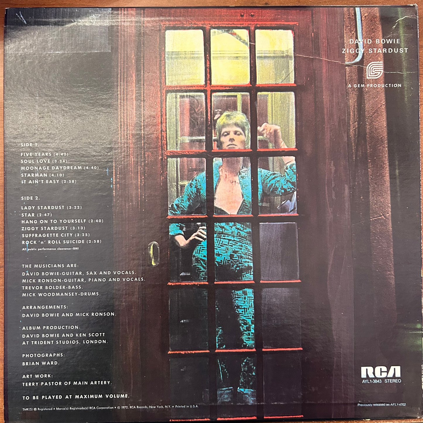 David Bowie - The Rise and Fall of Ziggy Stardust and the Spiders From Mars