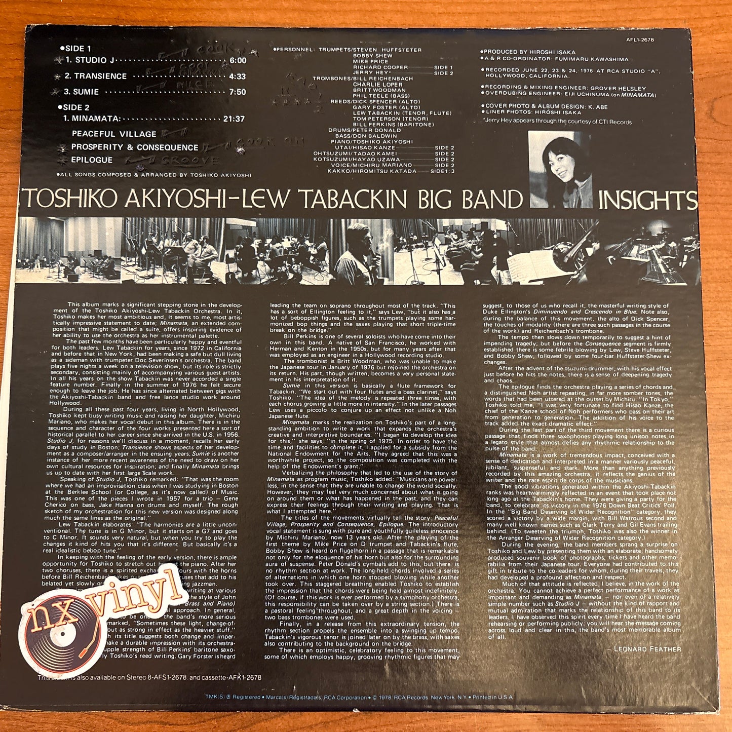 Toshiko Akiyoshi-Lew Tabackin Big Band - Insights