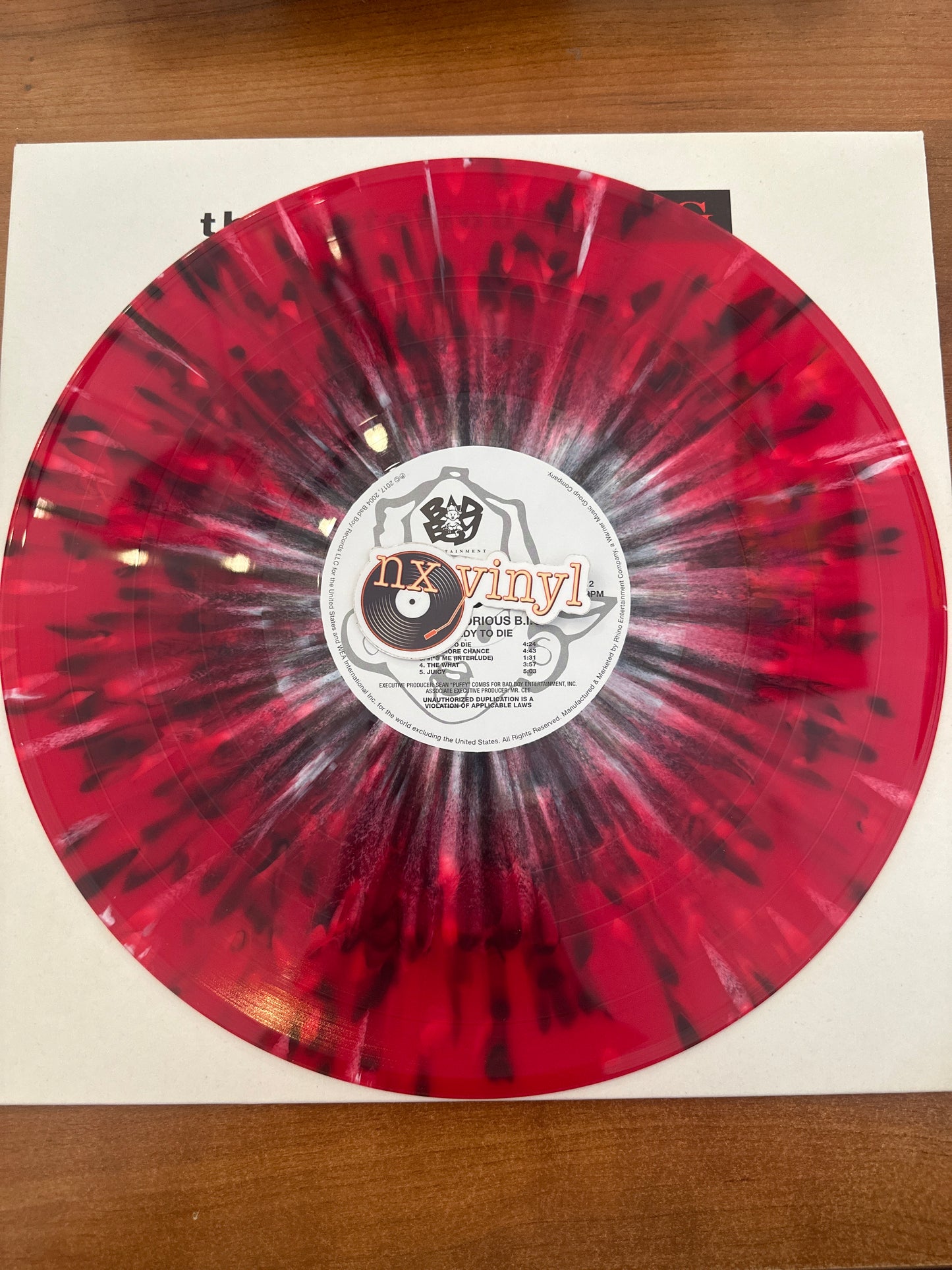 the notorious B.I.G- ready to die (2lp) (white/red/black)  (hip hop)
