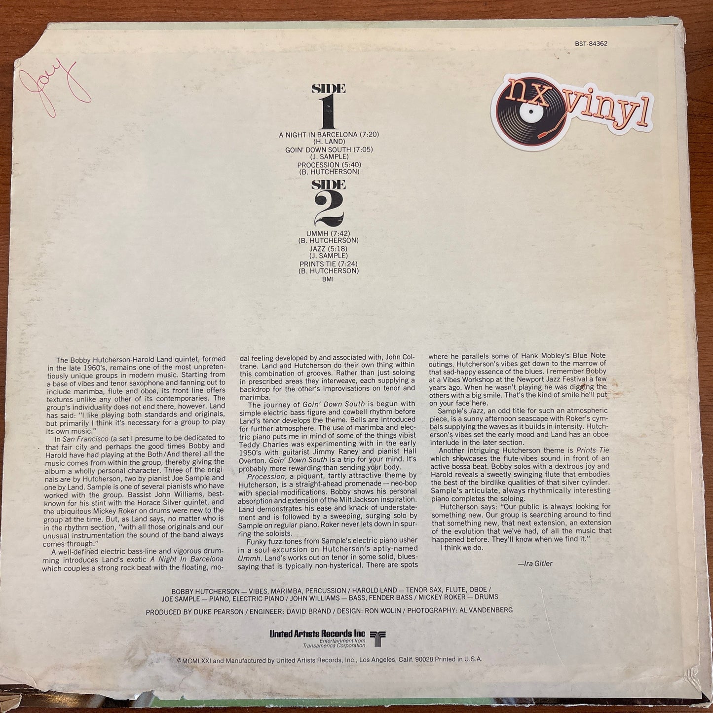 Bobby Hutcherson - San Francisco