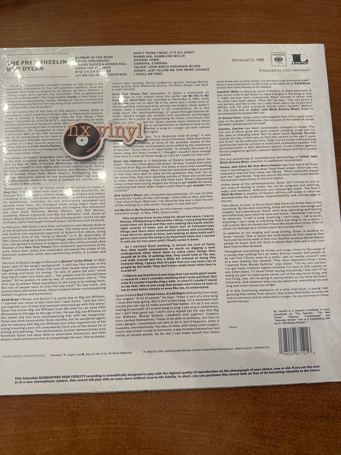 Bob Dylan - The FreeWheelin’ (Rock) (RSD)