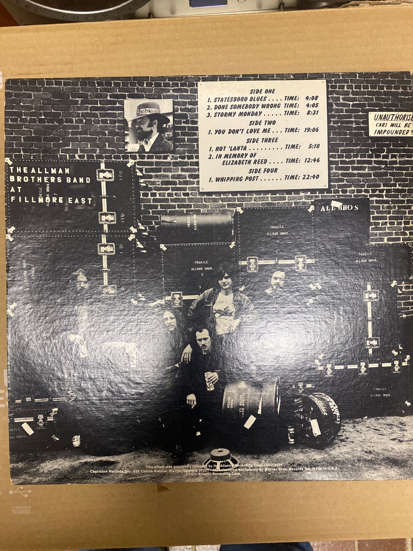 The Allman Brothers Band-At Fillmore East 2LP (Rock)  Vinyl Night