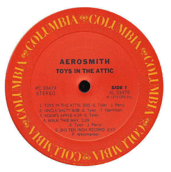Aerosmith - Toys In The Attic (Rock)  Vinyl Night