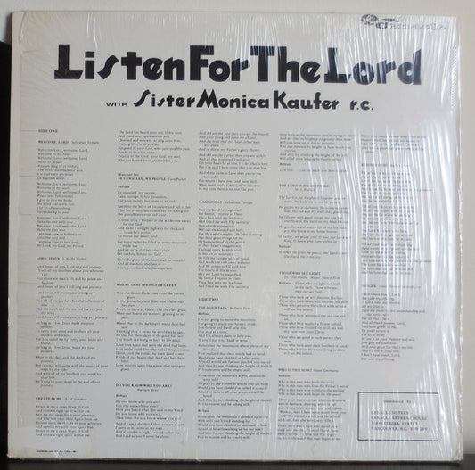 Sister Monica Kaufer r.c. - Listen For The Lord (Folk)