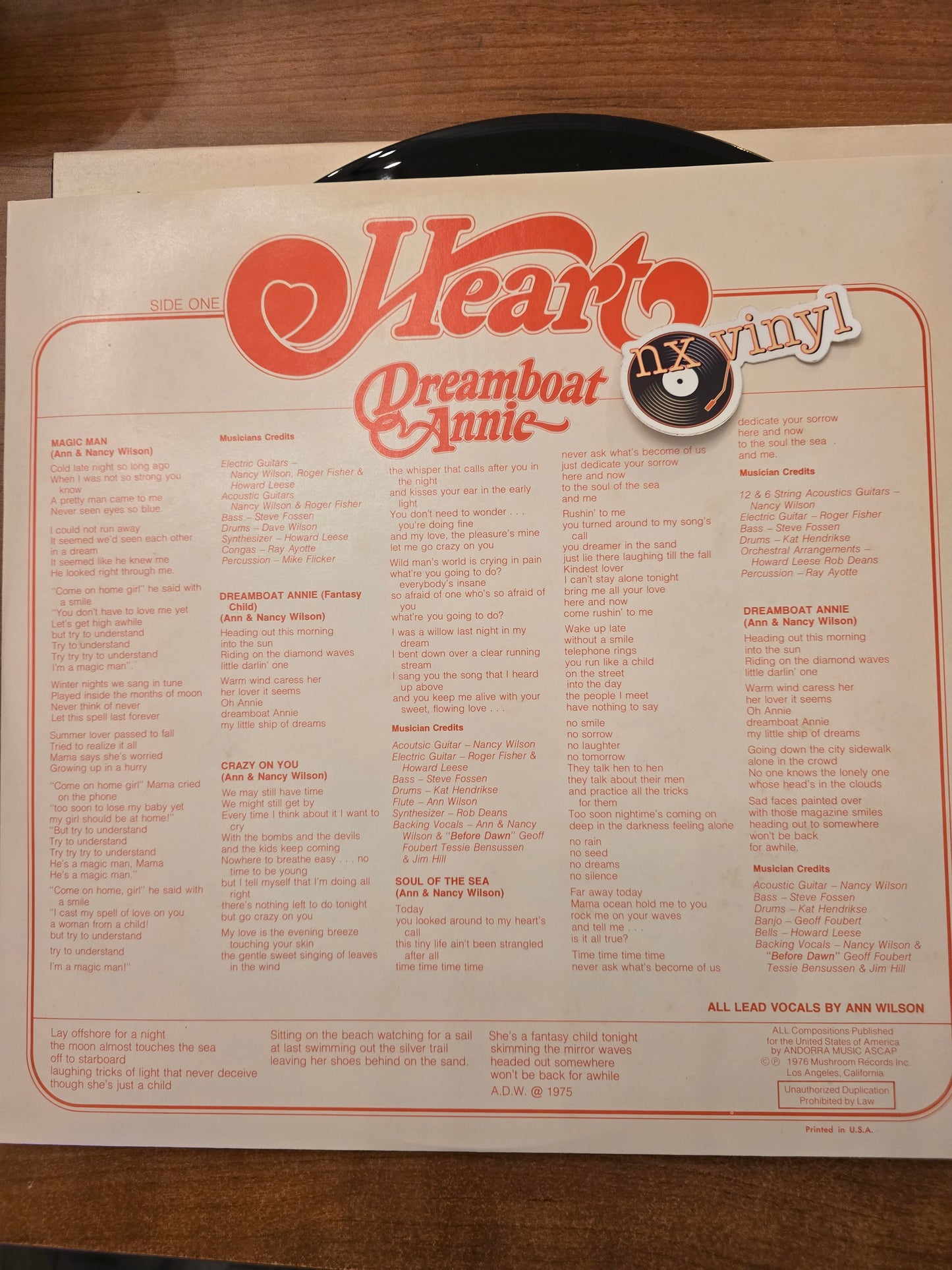 Heart - Dreamboat Annie (Rock)