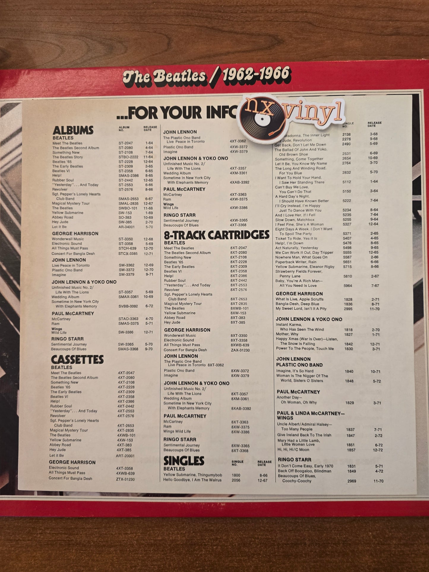 The Beatles - 1962-1966 2LP (Rock)