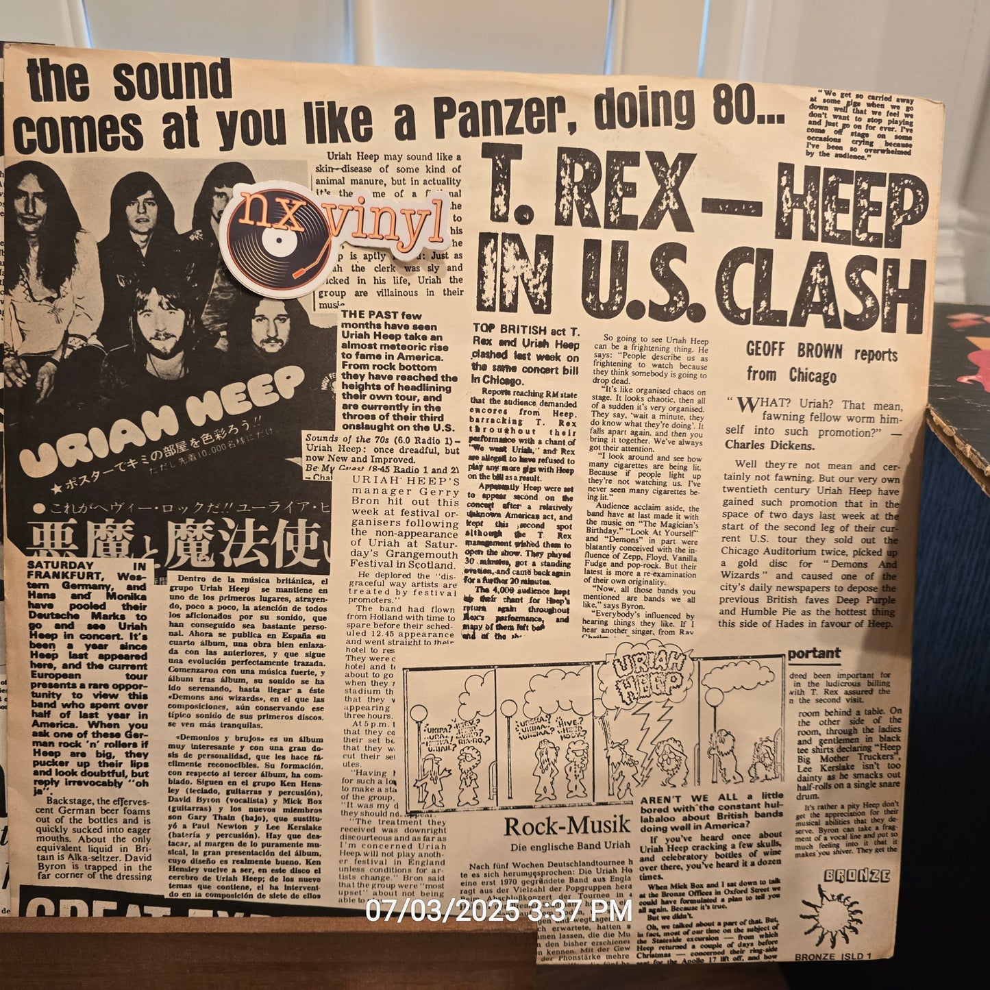 Uriah Heep - Uriah Heep Live (2LP)(Rock)
